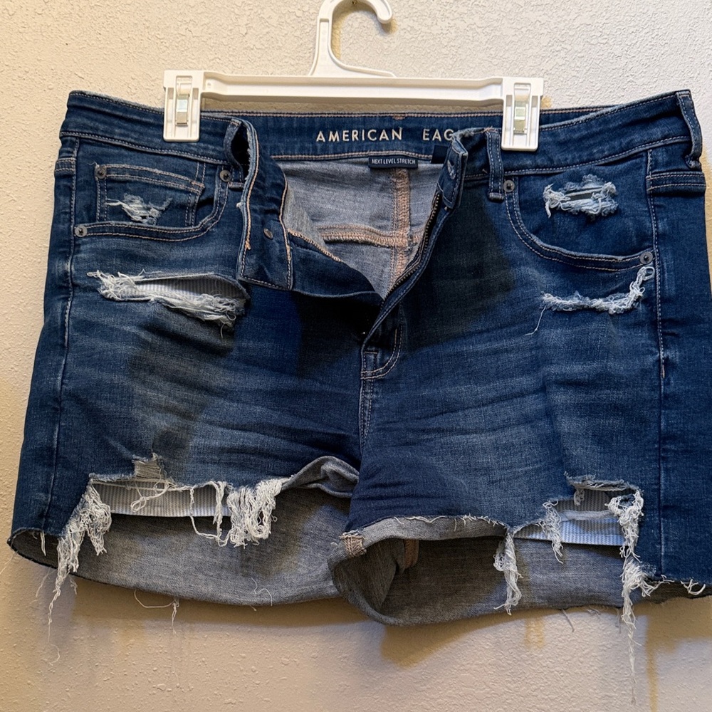American Eagle Outfitters Navy Blue Denim Shorts